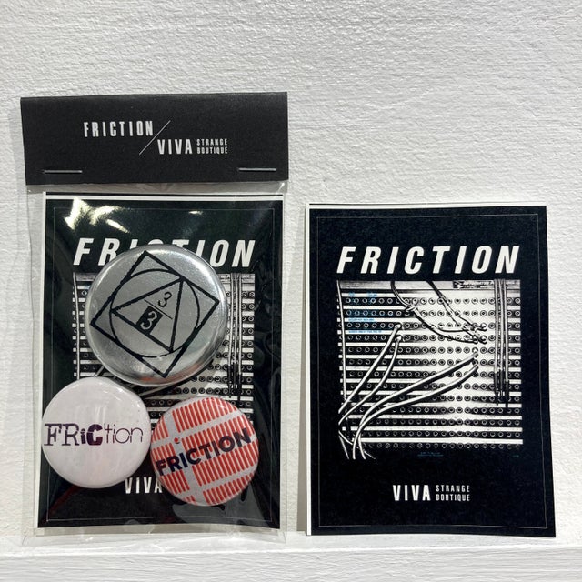 FRICTION “FRICTION & 3/3” Badges + Sticker Set